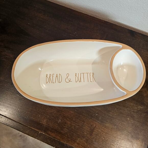 Rae Dunn Ceramic Bread and Butter Dish - Picture 1 of 3